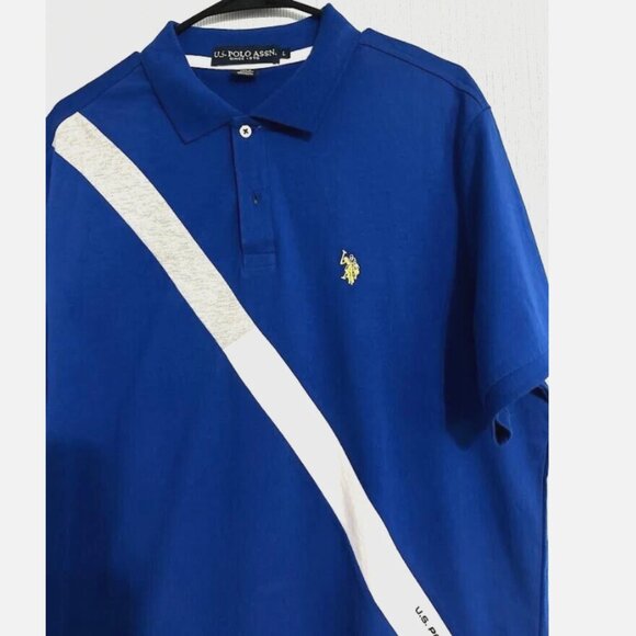 Polo Shirt with Diagonal Stripe on the Front Size: L - Picture 2 of 5